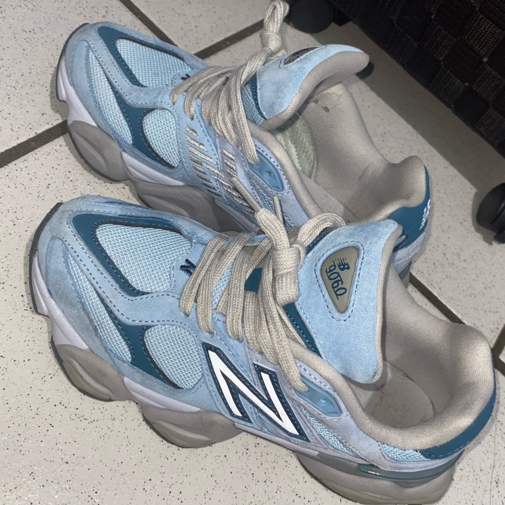 New Balance blue and Light Gray Sneakers